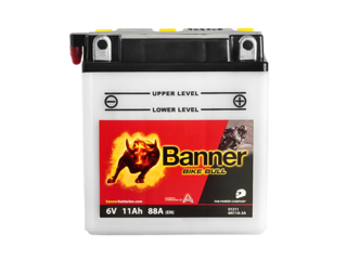 Motobaterie Banner Bike Bull 6N11A-3A,  6V/11Ah Motobaterie Banner Bike Bull 6N11A-3A,  6V/11Ah