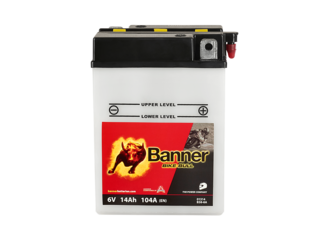 Motobaterie Banner Bike Bull B38-6A,  6V/14Ah Motobaterie Banner Bike Bull B38-6A,  6V/14Ah