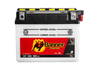 Motobaterie Banner Bike Bull YB4L-B   12V / 4Ah Motobaterie Banner Bike Bull YB4L-B   12V / 4Ah
